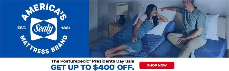 Sealy Presidents' Day sale